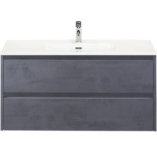 Skrinka pod umývadlo s dvomi zásuvkami a umývadlom na dosku