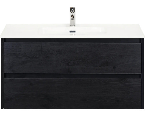 Skrinka pod umývadlo s umývadlom a dvoma zásuvkami