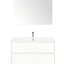 Skrinka pod umývadlo so zrkadlom a dvomi zásuvkami