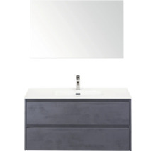 Súprava kúpeľňového nábytku s umývadlom, spodnou skrinkou a zrkadlom