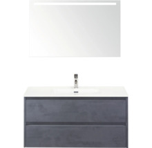 Umývadlo so skrinkou, zrkadlom a batériou