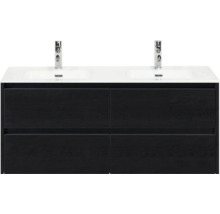 Skrinka pod umývadlo s dvoma umývadlami a štyrmi zásuvkami