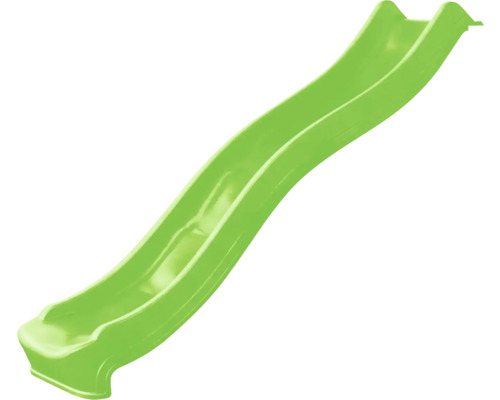 Zelená detská šmykľavka z plastu