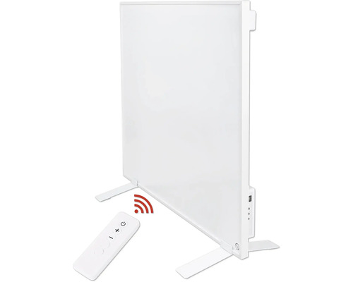 Biely radiátor s diaľkovým ovládaním