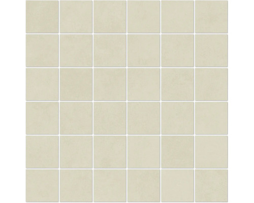 Mozaika Manhattan Ivory 5x5/30x30 cm Mozaika z dlaždíc so štvorcovými béžovými kameňmi