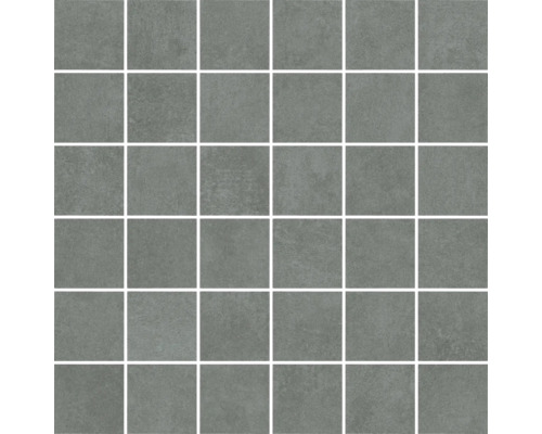 Mozaika Manhattan Anthrazit 5x5/30x30 cm Štvorcové sivé mozaikové dlaždice na stenu a podlahu