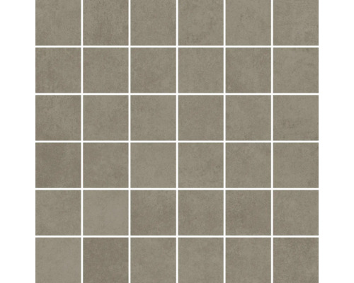 Mozaika Manhattan taupe 5x5/30x30 cm Vzor dlaždíc so štvorcovými dlaždicami kamenného vzhľadu