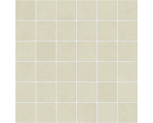 Mozaikové dlaždice z keramiky, béžové, usporiadané do štvorca