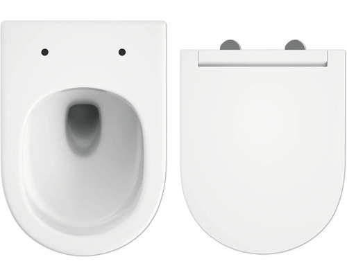Závesné WC a keramické WC sedadlo