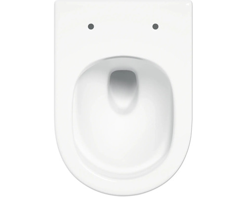 Závesné hlboké splachovacie WC z keramiky, pohľad zhora