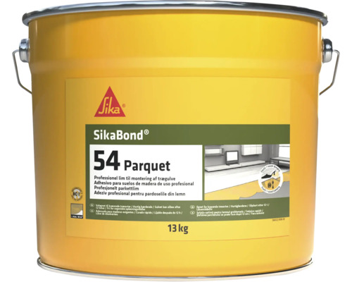 Lepidlo na podlahové krytiny SikaBond T54, 13 kg Lepidlo SikaBond 54 Parket vo vedre, 13 kg, vhodné pre parketové podlahy