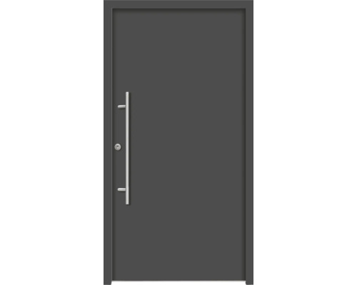 Oceľové vchodové dvere bezpečnostné Apollon RC2 100 x 210 cm L antracit Sivé vchodové dvere s kľučkou a zámkom