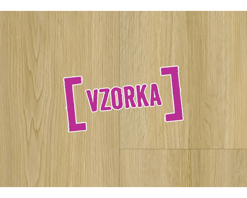 Výrez laminátovej podlahy so slovom Vzorka