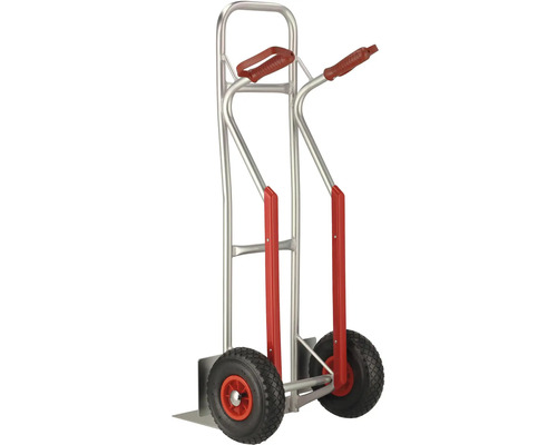 Hliníkový rudel s dvoma rúčkami a pneumatikami