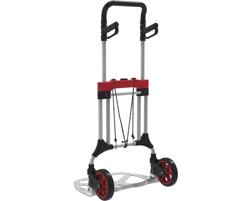 Rudla s nastaviteľnou rukoväťou a červenými kolieskami