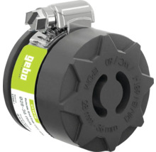 Gebo vonkajšia koncovka so závitom s upínacím pásikom pre rúrky od 28 do 36 milimetrov