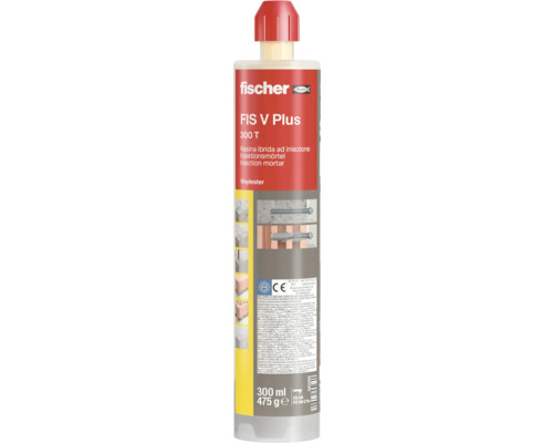 Chemická kotva Fischer FIS V Plus 300 T, 300 ml (475 g) Fischer FIS V Plus 300 T kartuša s injekčnou maltou