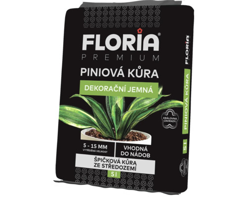 Floria Premium borovicová kôra, dekoratívna a jemná, 5 až 15 milimetrov, vhodná do nádob