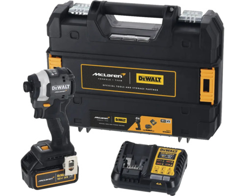 Aku rázový uťahovák DeWalt McLaren DCF85MM1T-QW 18V vrátane aku 18V XR 4,0Ah, nabíjačky a kufra TSTAK Aku rázový uťahovák DeWalt McLaren DCF85MM1T-QW 18V vrátane aku 18V XR 4,0Ah, nabíjačky a kufra TSTAK