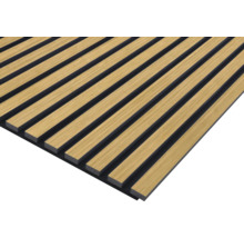 Akustický panel s drevenými lamelami