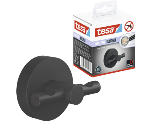 Vešiak na odevy Tesa Moon Black vrátane obalu