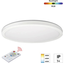 LED stropné svietidlo s diaľkovým ovládaním na nastavenie farby svetla a RGB podsvietenia