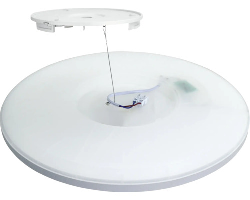 Biele LED stropné svietidlo s otvoreným držiakom na montáž na strop