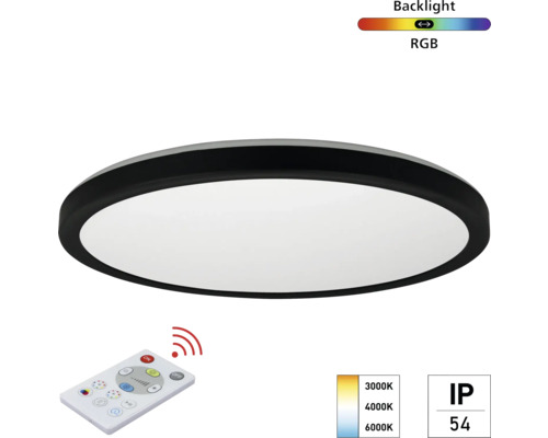 LED stropné svietidlo s diaľkovým ovládaním a stupňom krytia IP54