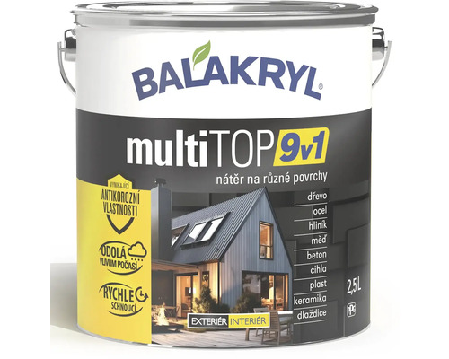 Balakryl Multi Top 9 v 1 plechovka laku 2,5 litra na rôzne povrchy