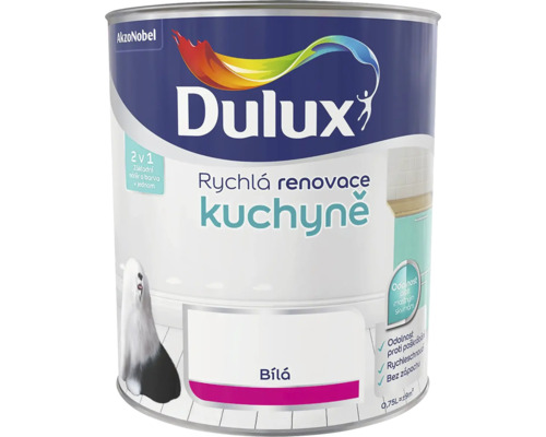Farba Dulux Rýchla renovácia kuchyne biela 0,75 l