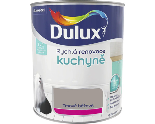 Farba Dulux Rýchla renovácia kuchyne tmavá béžová 0,75 l Dulux farba do kuchyne, tmavo béžová