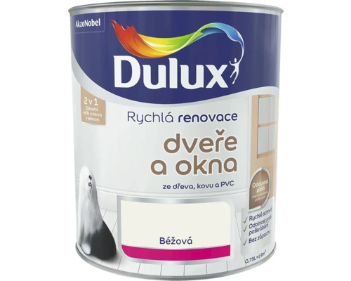 Dulux farba na dvere a okná, vhodná na drevo, kov a plast