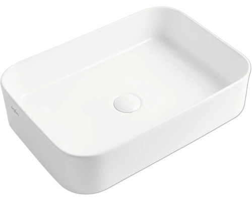 Umývadlo na dosku Jungborn THREE sanitárna keramika biela 55 cm Obdĺžnikové keramické umývadlo na dosku