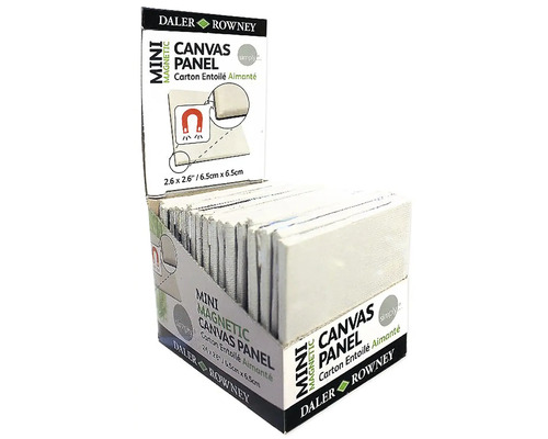 Daler Rowney Mini magnetické plátno, 6,5 x 6,5 cm, v predajnom stojane