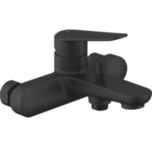 Čierna nástenná vaňová batéria