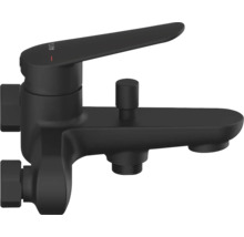 Čierna vaňová batéria na montáž na stenu