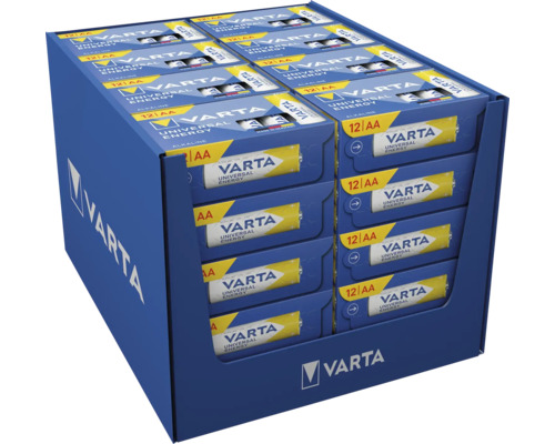 Balenie 12 kusov batérií Varta Universal Energy AA