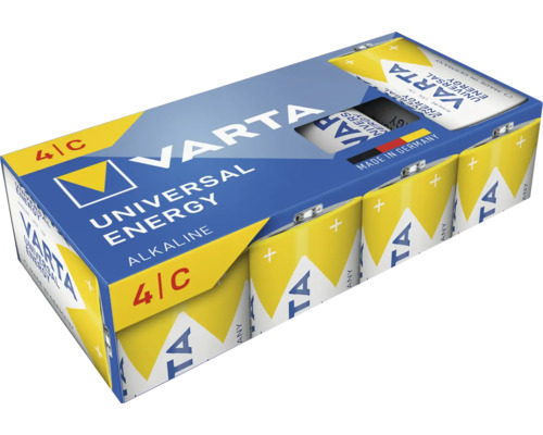 Batérie Varta Universal Energy Alkaline C, balenie po 4 kusy