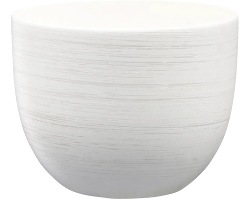 Obal na kvetináč keramický PURKYNE WHITE matný Ø 16 x 13 cm