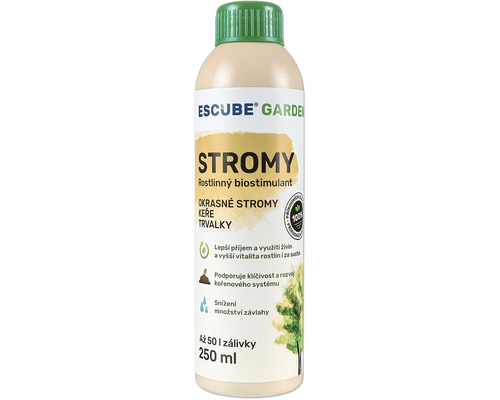 Rastlinný biostimulant ESCUBE GARDEN Stromy 250 ml Escube Garden rastlinný biostimulant pre stromy, kríky a trvalky, 250 ml