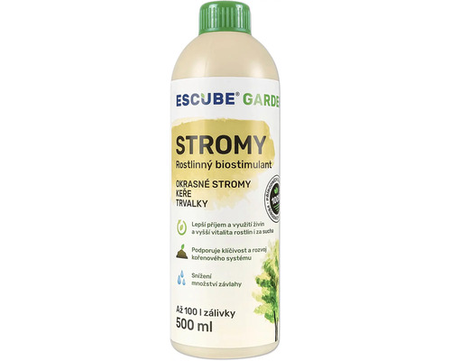Rastlinný biostimulant ESCUBE GARDEN Stromy 500 ml Escube Garden Rastlinný biostimulant pre stromy, kríky a trvalky, 500 ml