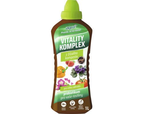 Vitality Komplex tekuté hnojivo z vermikompostu v 1litrovej fľaši pre celú záhradu