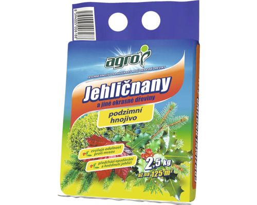 Balenie jesenného hnojiva pre ihličnany, 2,5 kilogramu