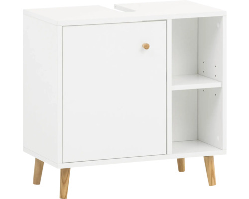 Skrinka pod umývadlo s dvierkami a policami