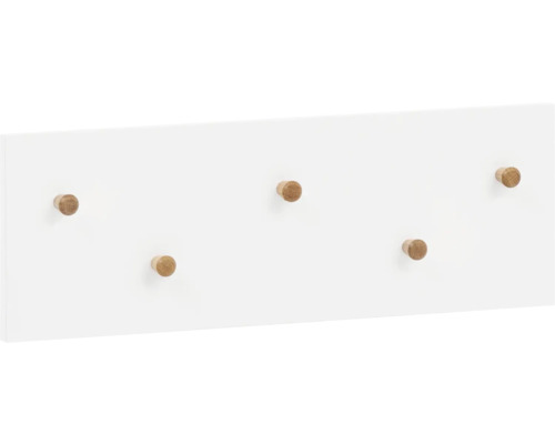 Šatníkový panel s piatimi háčikmi