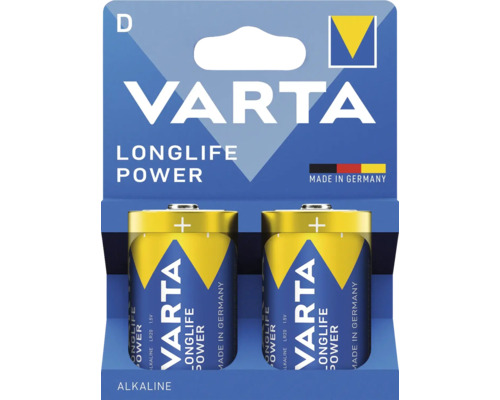 Alkalická batéria VARTA LONGLIFE POWER D 1,5V 2ks Batéria Varta Longlife Power D, 2 kusy