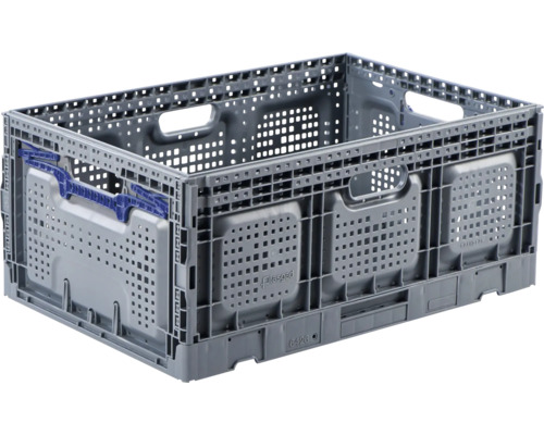 Sivý plastový box s držadlami