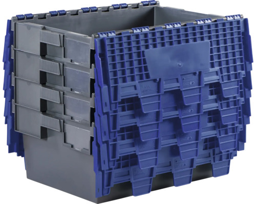 Stohovateľné plastové kontajnery na skladovanie a prepravu