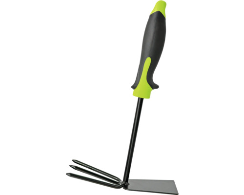 Záhradný kultivátor s tromi hrotmi a rukoväťou