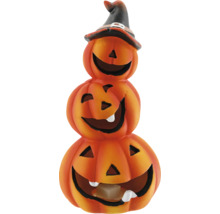 Dekoratívna halloweenska tekvicová lampa s čarodejníckym klobúkom na čajové sviečky